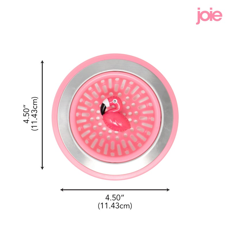 Joie Flamingo Kitchen Sink Strainer Basket, Fits All Standard Sinks, Stainless Steel, Cute Garbage Disposal Drain Cover, 4.5-Inch, Pink Flamingo - Image 5